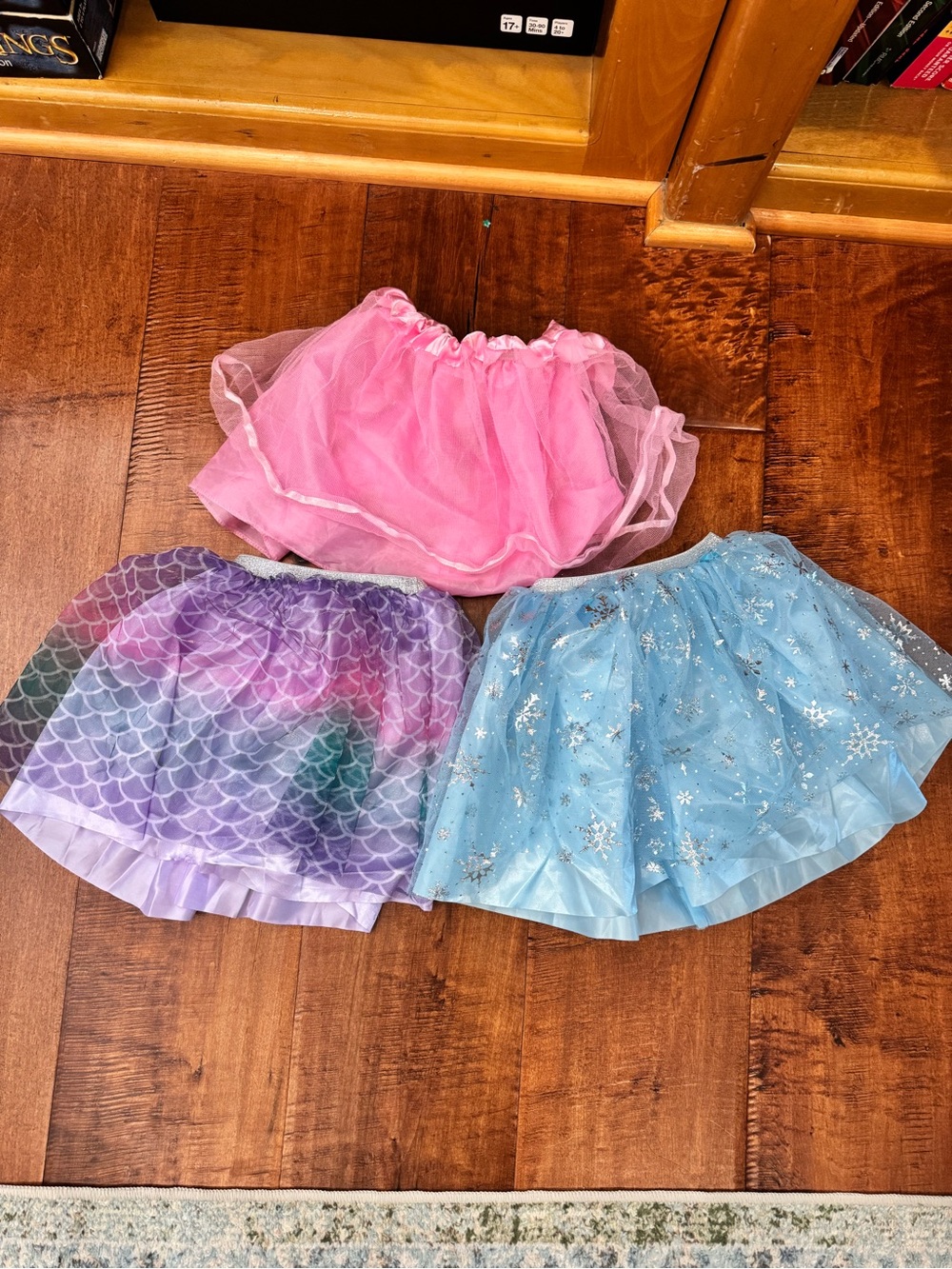 Kids Pink, Purple & Blue Tulle Dress up Skirt Set - Three Pack